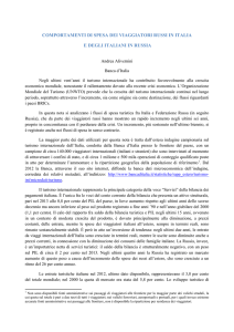 comportamenti di spesa dei viaggiatori russi in italia