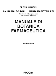 manuale di botanica farmaceutica