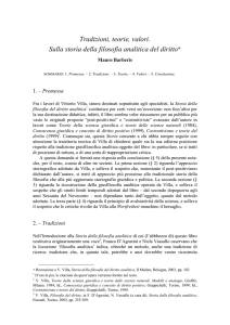 Tradizioni, teorie, valori. Sulla storia della filosofia analitica del diritto∗