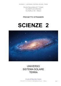 universo , sistema solare e terra