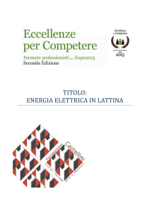 TITOLO: ENERGIA ELETTRICA IN LATTINA