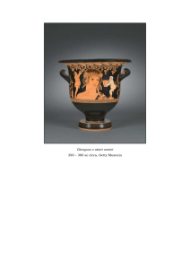 Dionysos e attori comici 390 – 380 ac circa, Getty Museum