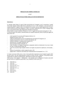 Norme UNIFER-CEI per gli impianti elettrici delle funivie monofuni