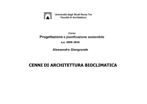 Cenni di architettura bioclimatica