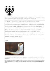 Lo shofar è un piccolo corno di montone utilizzato