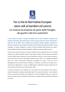 Normative europee utili ai bambini col cancro