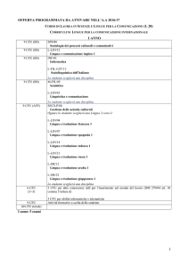 Visualizza il pdf dell`offerta programmata relativa alla coorte