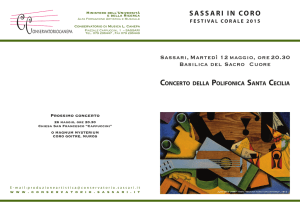 SaSSari in coro - Conservatorio di Sassari