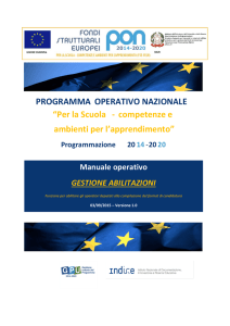 Manuale operativo Gestione Abilitazioni - INFO