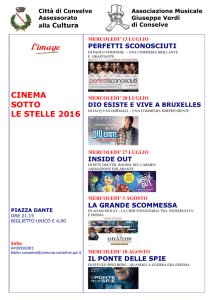 CINEMA SOTTO LE STELLE 2016