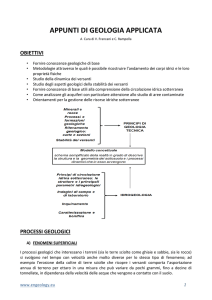 appunti di geologia applicata