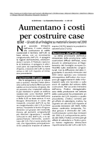 A.Schirone – La Gazzetta Economia – 1-10-10