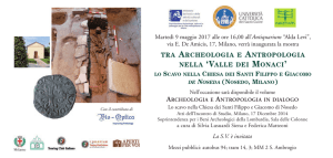 Tra Archeologia e Antropologia - Parco dell`Anfiteatro romano e