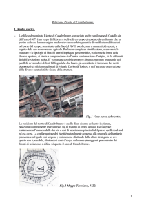 1 Relazione Ricetto di Casalbeltrame. 1. Analisi storica.