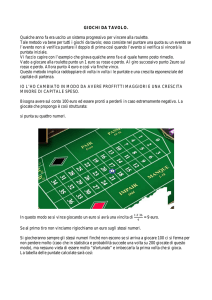 roulette pdf - gioca con metodo