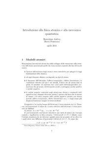 Meccanica Quantistica - Liceo Ettore Majorana Orvieto