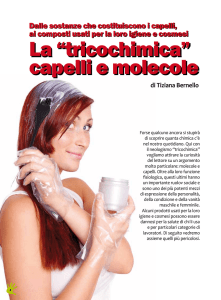 La “tricochimica” capelli e molecole