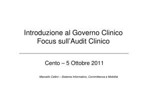 Audit clinico - AUSL Ferrara
