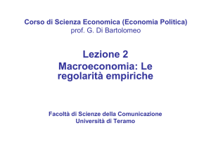 Lezione 2 - Facoltà di Scienze della Comunicazione