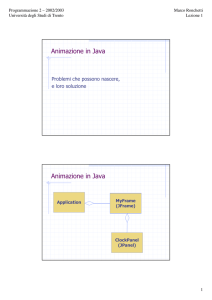 Animazione in Java Animazione in Java