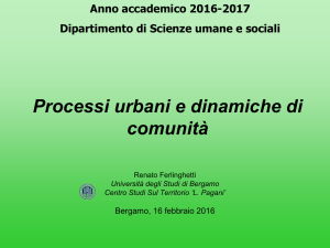 Diapositiva 1 - Università degli studi di Bergamo