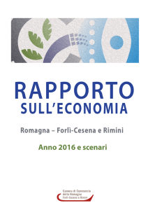 Rapporto sull`economia 2016 e scenari