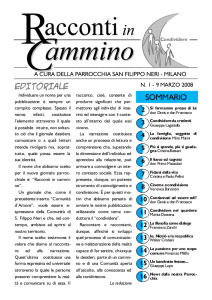 Racconti in cammino numero 1