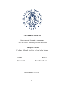 Università degli Studi di Pisa Dipartimento di Economia e