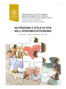 Nutrizione e stile di vita nell`iperomocisteinemia