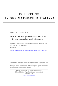 Intorno ad una generalizzazione di un noto teorema relativo al