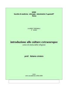 introduzione alle culture extraeuropee - Digilander