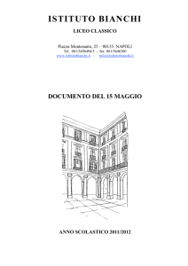 Documento 15 Maggio 2012 - Liceo Classico