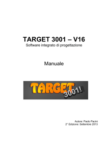 ISTRUZIONI D`USO DI TARGET 3001