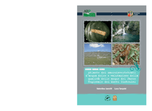 "Atlante dei macroinvertebrati d`acqua dolce e valutazione della