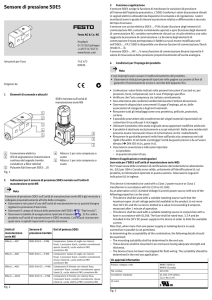 Sensore di pressione SDE5