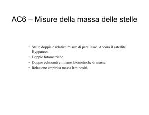 AC6 – Misure della massa delle stelle