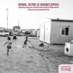 Roma: oltre le baraccopoli. Agenda politica per ripartire dalle