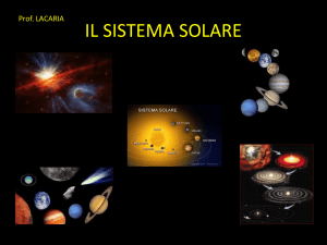 IL SISTEMA SOLARE