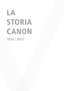 The Canon Story 2016/2017