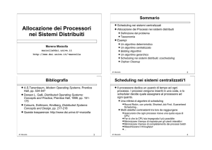 Allocazione dei Processori nei Sistemi Distribuiti