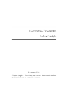 Matematica Finanziaria - Università degli Studi di Palermo
