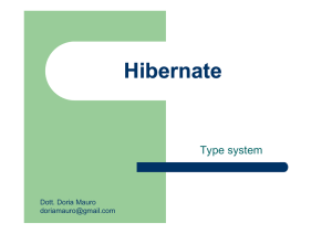 8 Hibernate3 Type System