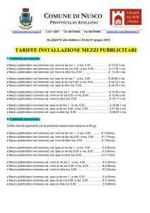 tariffe installazione mezzi pubblicitari