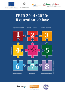 FESR 2014-2020. 8 questioni chiave - Focus tematici