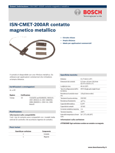 ISN‑CMET‑200AR contatto magnetico metallico