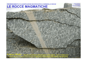 Le rocce magmatiche