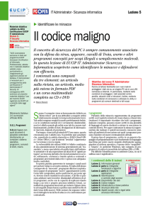 Lezione 5 - Il codice maligno