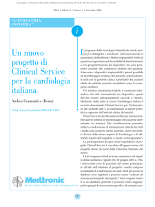 Un nuovo progetto di Clinical Service per la cardiologia italiana