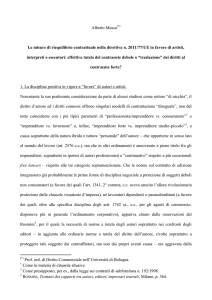 “di nicchia”, il diritto d`autore ed