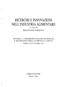 ricerche einnovazioni nell`industria alimentare